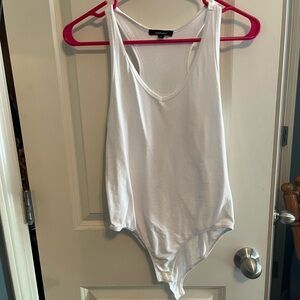 Ambiance White Sleeveless Bodysuit
